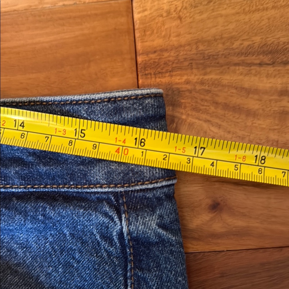 LOFT Blue Mini Denim Skirt - Picture 7 of 7